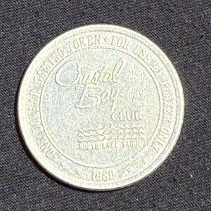 Crystal Bay Casino $1 Gaming Token - 1980